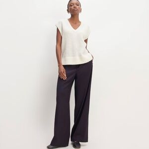 Everlane The Italian Wool Way-High® Drape Pant Size 0 Black